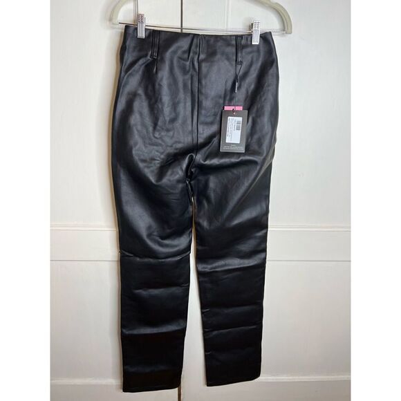 Pretty little things Black thigh lace up straight leg jeans - Picture 9 of 9